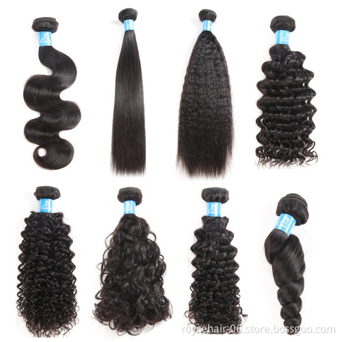 10A 11A Grade 100% Brazilian  Human Hair Extensions Curly Virgin  Hair Weave Manufacture